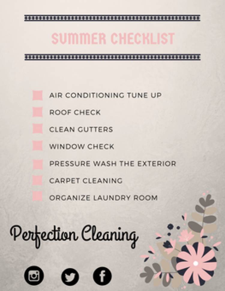 summer home maintenance checklist